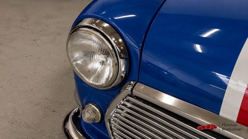 MINI CLASSIC 1984 – PEINTURE UNION JACK – 39 200 KM – ORIGINE FRANCE – TÉLÉPHONE D’ÉPOQUE FONCTIONNE
