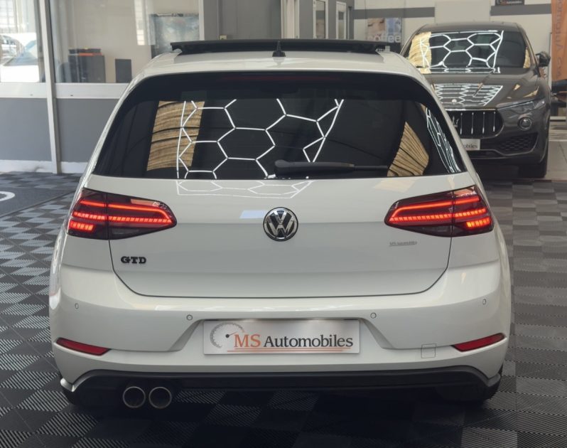 VOLKSWAGEN GOLF VII GARANTIE 12M 2.0 TDI 184ch GTD DSG7 FULL ACC VIRTUAL COCKPIT TOIT OUVRANT CUIR 