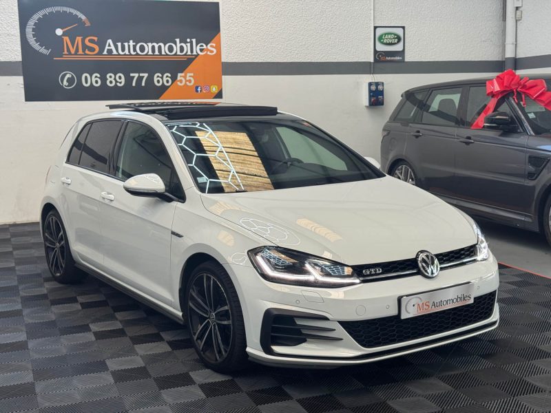 VOLKSWAGEN GOLF VII GARANTIE 12M 2.0 TDI 184ch GTD DSG7 FULL ACC VIRTUAL COCKPIT TOIT OUVRANT CUIR 