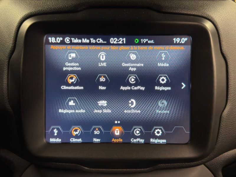 JEEP RENEGADE 2.0 140 Cv LIMITED 4X4 - CUIR / TOIT PANORAMIQUE / CAMERA - GARANTIE 1 AN