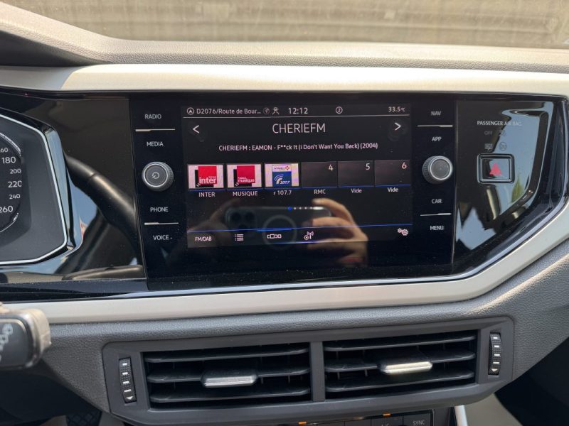 VOLKSWAGEN POLO 1.0 TSI 110 CH CARAT CARPLAY / SIEGES AV CHAUFFANTS