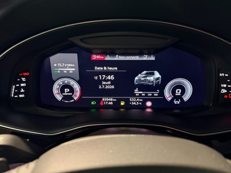 AUDI Q8  - 55  TFSI - 3.0 V6 - 340 - AVUS EXTENDED - Full options - Quattro - 2019 - 84000 km 