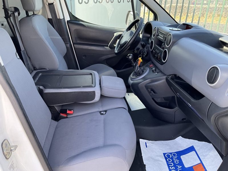 8 325€ HT, TVA RÉCUPÉRABLE, FAIBLE KILOMÉTRAGE* PEUGEOT PARTNER 1.6 HDI 75 CV PACK CLIM PLUS 