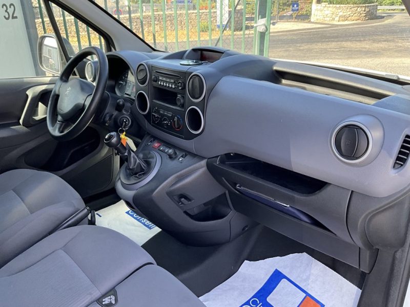 8 325€ HT, TVA RÉCUPÉRABLE, FAIBLE KILOMÉTRAGE* PEUGEOT PARTNER 1.6 HDI 75 CV PACK CLIM PLUS 