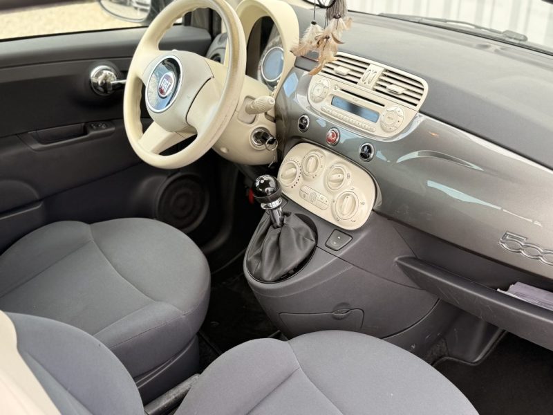 Fiat 500 1.2i 69cv  2011 131 000km