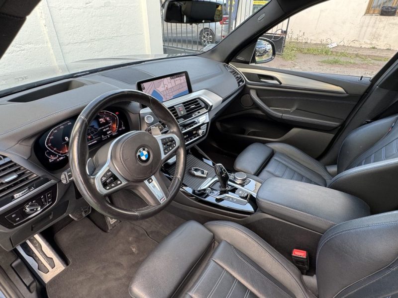 B.M.W. X3 XDRIVE 20D 190 CV M SPORT / TOIT OUVRANT  / HUD /GARANTIE 6 MOIS   2021