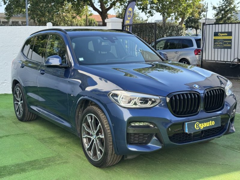 B.M.W. X3 XDRIVE 20D 190 CV M SPORT / TOIT OUVRANT  / HUD /GARANTIE 6 MOIS   2021