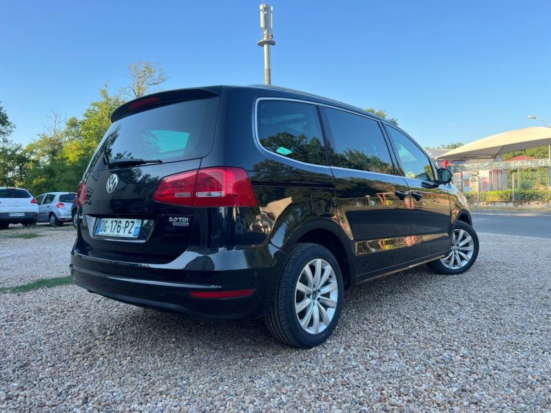 VOLKSWAGEN SHARAN 2.0 TDI 140 ch FAP BLUEMOTION TECHNOLOGY CARAT DSG6 7PL