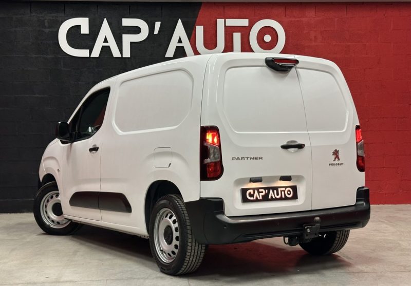 PEUGEOT PARTNER STANDARD 1.5 BLUE HDI 100CV ASPHALT 3 places 1000KG - 1ère Main - TVA récupérable -
