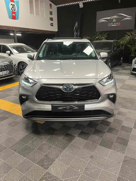 MAGNIFIQUE TOYOTA HIGHLANDER 4X4 7 PLACES 2.5 HYBRID 248CH (TOIT OUVRANT, CARPLAY, CAMÉRA 360)