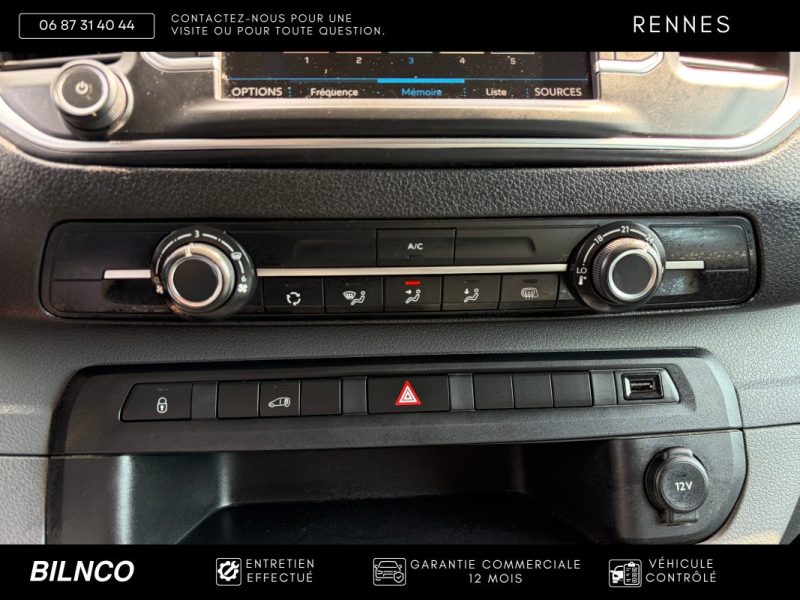 Peugeot Expert Long L3H1 2.0 BlueHDI 150ch / 2021 / TVA récupérable / Caméra / Angle mort / CarPlay