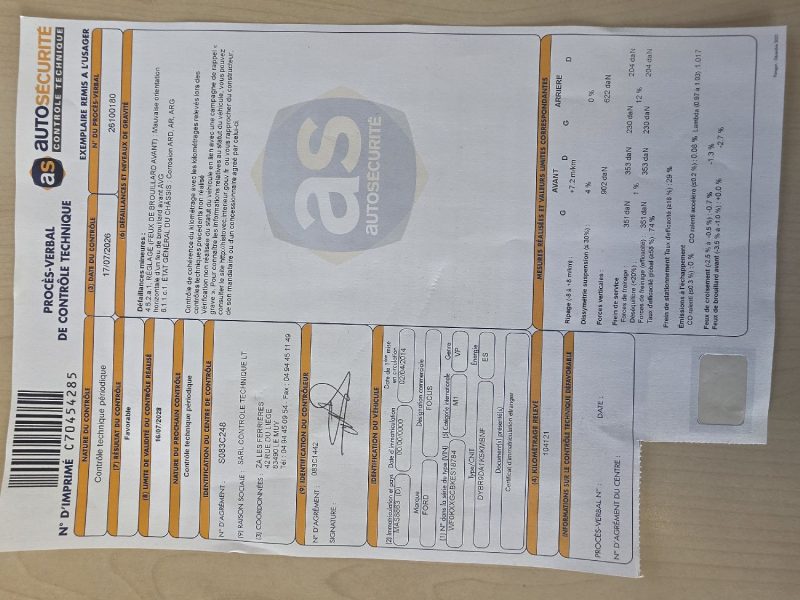 Ford Focus ST 2.0 Ecoboost 250ch MK3 avec toit ouvrant (très rare) Garantie 12 Mois