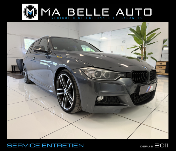 BMW SÉRIE 3 TOURING 320D 184 M SPORT – XÉNON – CUIR – GPS - 214 euros mensuel
