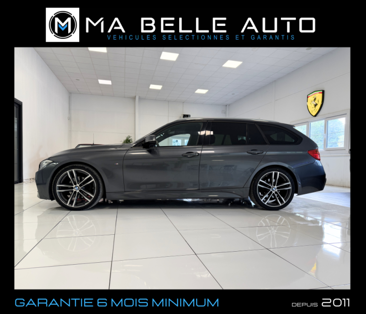 BMW SÉRIE 3 TOURING 320D 184 M SPORT – XÉNON – CUIR – GPS - 214 euros mensuel