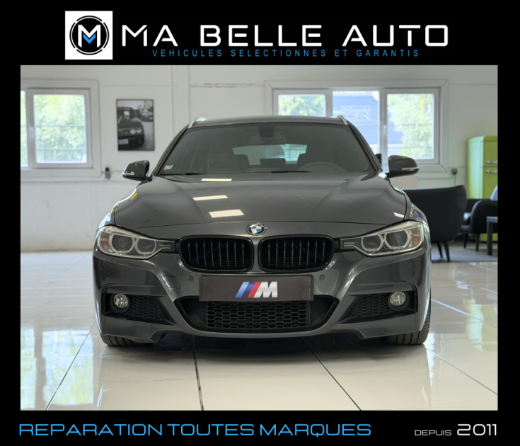BMW SÉRIE 3 TOURING 320D 184 M SPORT – XÉNON – CUIR – GPS - 214 euros mensuel