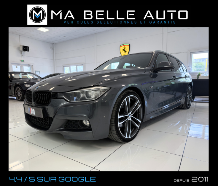 BMW SÉRIE 3 TOURING 320D 184 M SPORT – XÉNON – CUIR – GPS - 214 euros mensuel