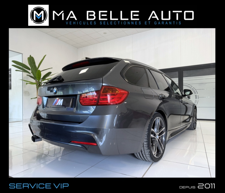 BMW SÉRIE 3 TOURING 320D 184 M SPORT – XÉNON – CUIR – GPS - 214 euros mensuel