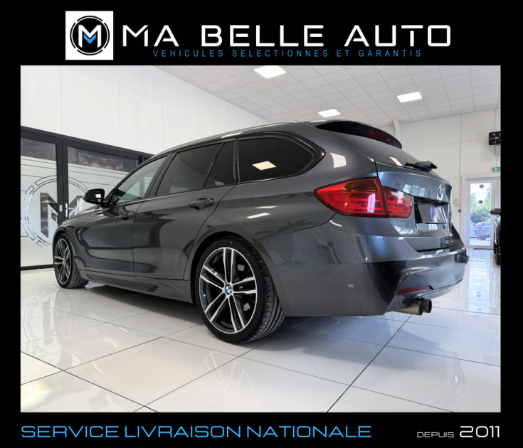 BMW SÉRIE 3 TOURING 320D 184 M SPORT – XÉNON – CUIR – GPS - 214 euros mensuel