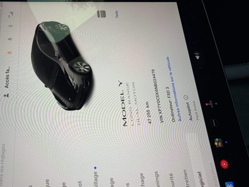 TESLA MODEL Y DUAL GRANDE AUTONOMIE 2022