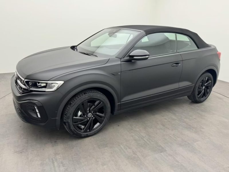 VOLKSWAGEN T-ROC CABRIOLET 1.5 TSI DSG R-LINE EDITION NOIR MAT – MATRIX LED – CAMÉRA – ATTELAGE 2024