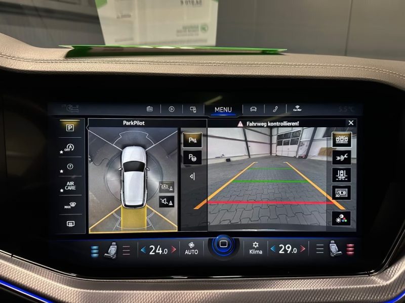 VOLKSWAGEN TOUAREG 3.0 V6 TDI 4MOTION R-LINE BLACK STYLE – PANO – SUSPENSION PNEUMATIQUE – COCKPIT INNOVISION – AFFICHAGE TÊTE HAUTE – SIÈGES MASSANTS & VENTILÉS 2021