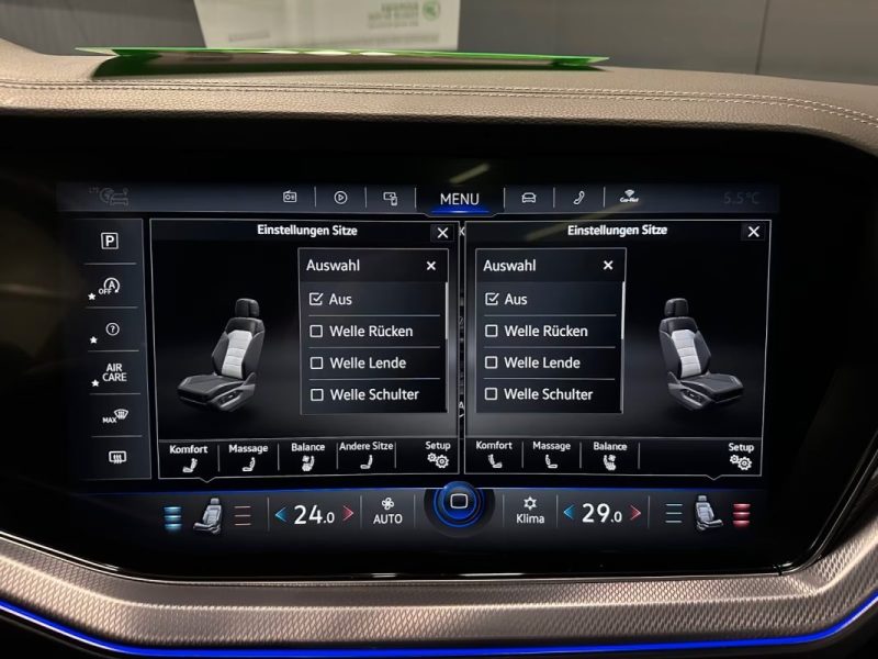 VOLKSWAGEN TOUAREG 3.0 V6 TDI 4MOTION R-LINE BLACK STYLE – PANO – SUSPENSION PNEUMATIQUE – COCKPIT INNOVISION – AFFICHAGE TÊTE HAUTE – SIÈGES MASSANTS & VENTILÉS 2021