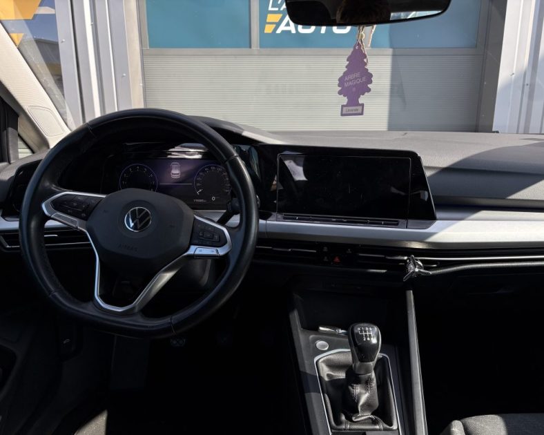 Volkswagen Golf VIII 1.0 TSI 110ch 2020 — CAMERA DE RECUL - Carplay - GARANTIE 6 MOIS