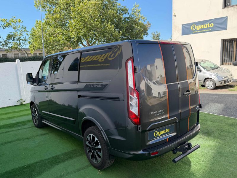 FORD TRANSIT CUSTOM CABINE APPROFONDIE  2.0 ECOBLUE 170 CV BVA  5P LIMITED / ATTELAGE  2022