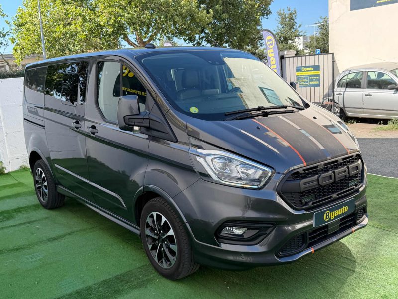 FORD TRANSIT CUSTOM CABINE APPROFONDIE  2.0 ECOBLUE 170 CV BVA  5P LIMITED / ATTELAGE  2022