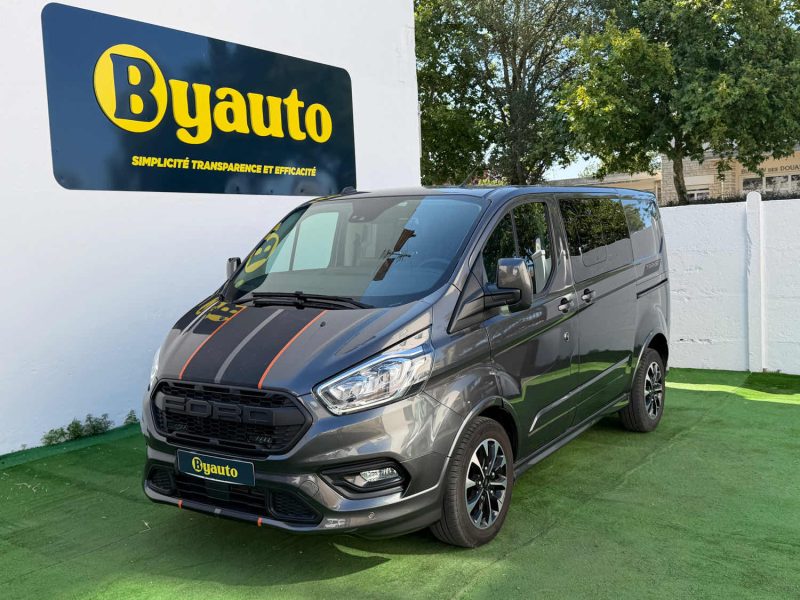 FORD TRANSIT CUSTOM CABINE APPROFONDIE  2.0 ECOBLUE 170 CV BVA  5P LIMITED / ATTELAGE  2022