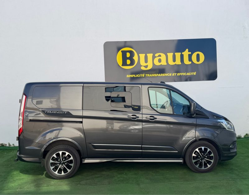 FORD TRANSIT CUSTOM CABINE APPROFONDIE  2.0 ECOBLUE 170 CV BVA  5P LIMITED / ATTELAGE  2022