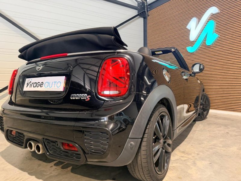 MINI COOPER S - JCW - Cabriolet - 192 CV - DKG - Cuir/Alcantara - 91000 km 