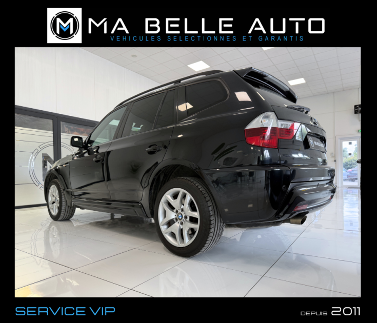 BMW X3 XDRIVE20D 163 PACK M BVA / CUIR SIEGES ELEC. VOLANT CHAUFF. GPS XENON