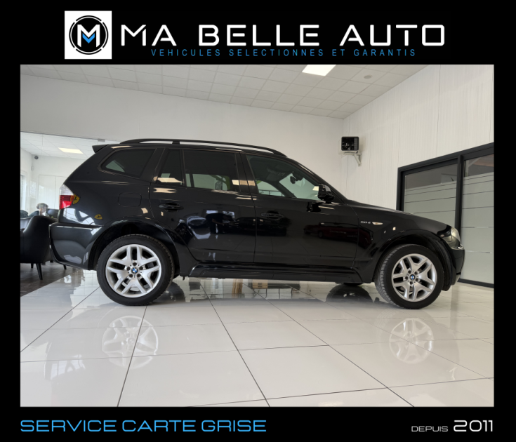 BMW X3 XDRIVE20D 163 PACK M BVA / CUIR SIEGES ELEC. VOLANT CHAUFF. GPS XENON