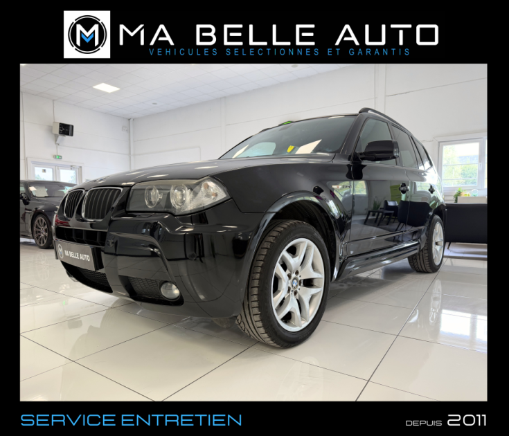 BMW X3 XDRIVE20D 163 PACK M BVA / CUIR SIEGES ELEC. VOLANT CHAUFF. GPS XENON