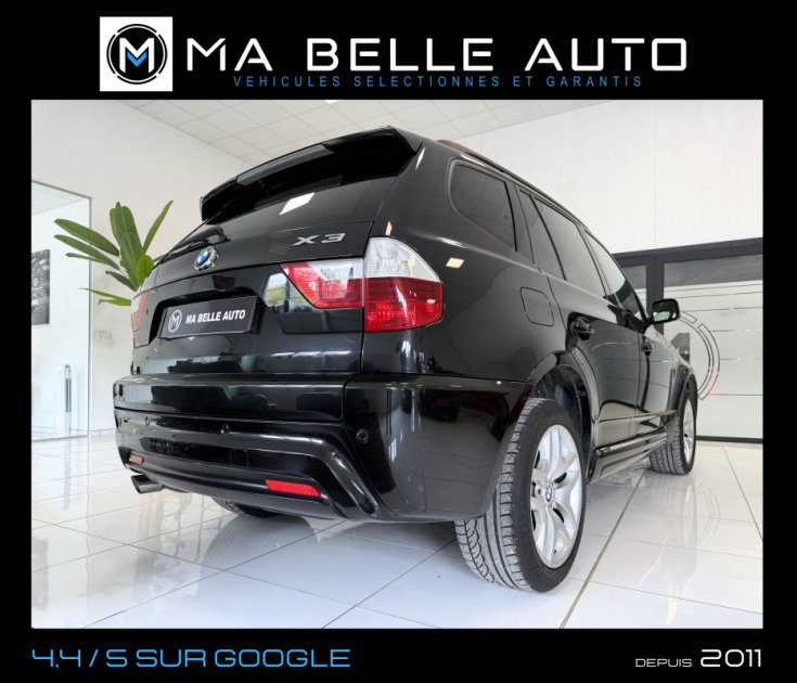 BMW X3 XDRIVE20D 163 PACK M BVA / CUIR SIEGES ELEC. VOLANT CHAUFF. GPS XENON
