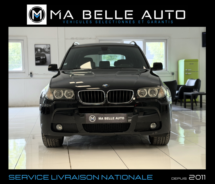 BMW X3 XDRIVE20D 163 PACK M BVA / CUIR SIEGES ELEC. VOLANT CHAUFF. GPS XENON