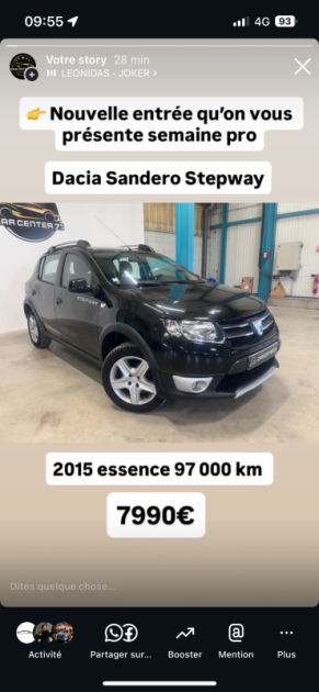 DACIA Sandero  II 0.9 TCE 90ch  Stepway Y 5 Portes