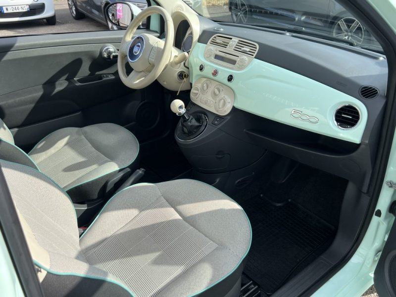 FIAT 500 1.2 8v 69ch Club Dualogic 89.000km Garantie 6 Mois