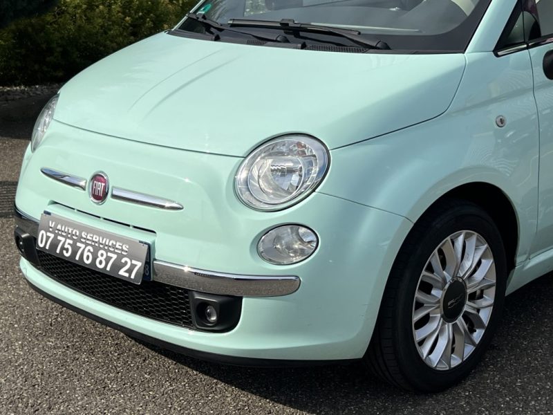 FIAT 500 1.2 8v 69ch Club Dualogic 89.000km Garantie 6 Mois