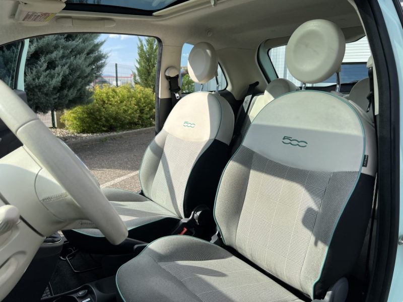FIAT 500 1.2 8v 69ch Club Dualogic 89.000km Garantie 6 Mois