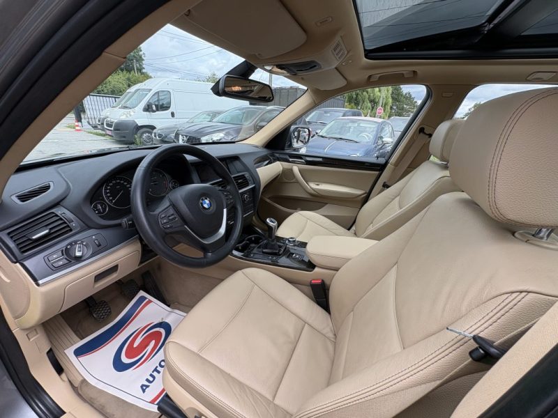 BMW X3 2.0 D XDRIVE20D  PACK LUXE FULL OPTIONS CUIR/CLIM/XENON/TOIT/REGULATEUR 1er MAIN