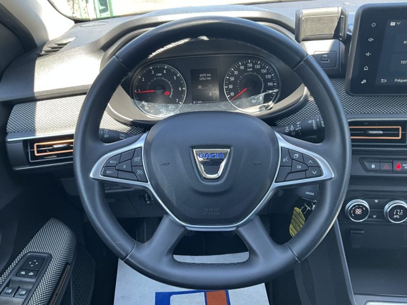 MINIMUM 1250KM D’AUTONOMIE*  DACIA SANDERO  1.0 TCE ECO-G 100 CV STEPWAY CONFORT 