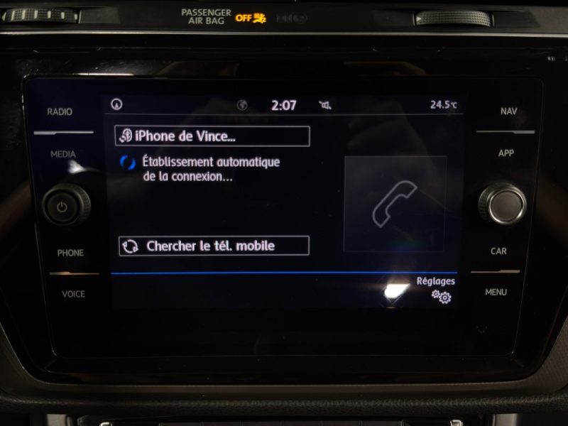 VOLKSWAGEN TOURAN II CONNECT 1.2 TSI 110 Cv 7 PLACES / CAMERA RECUL APPLE & ANDROID - GARANTIE 1 AN