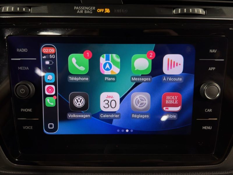 VOLKSWAGEN TOURAN II CONNECT 1.2 TSI 110 Cv 7 PLACES / CAMERA RECUL APPLE & ANDROID - GARANTIE 1 AN
