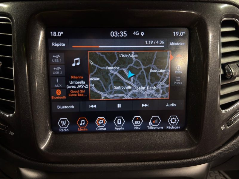 JEEP COMPASS II (2) 1.3I HYBRID S 240 Cv ANDROID & APPLE / CAMERA / TOIT OUVRANT - GARANTIE 12 MOIS