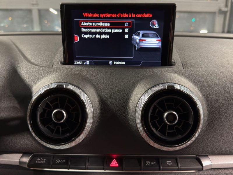 AUDI A3 III PHASE (2) 1.0 TFSI 115 Cv 65 900 Kms / CRIT AIR 1 - GARANTIE 1 AN