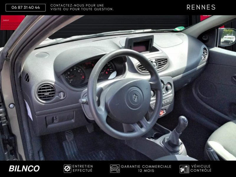 Renault Clio 1.2 75ch / CARTE GRISE OFFERTE jeunes permis/étudiants / 2ème main / Clim / 