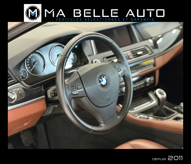 BMW Série 5 520d 190 / Toit ouvrant / Cuir / GPS Pro / Attelage / Garantie 6 mois