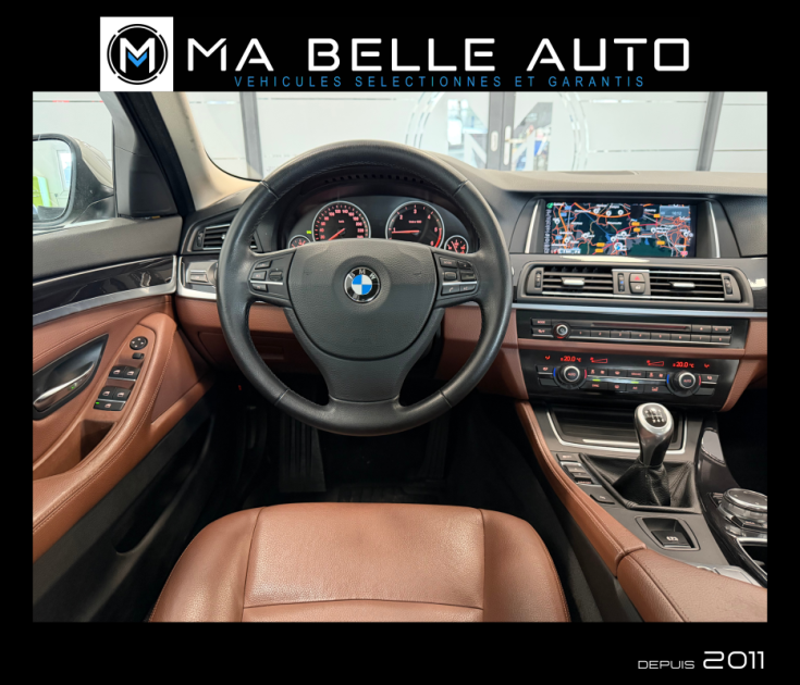 BMW Série 5 520d 190 / Toit ouvrant / Cuir / GPS Pro / Attelage / Garantie 6 mois